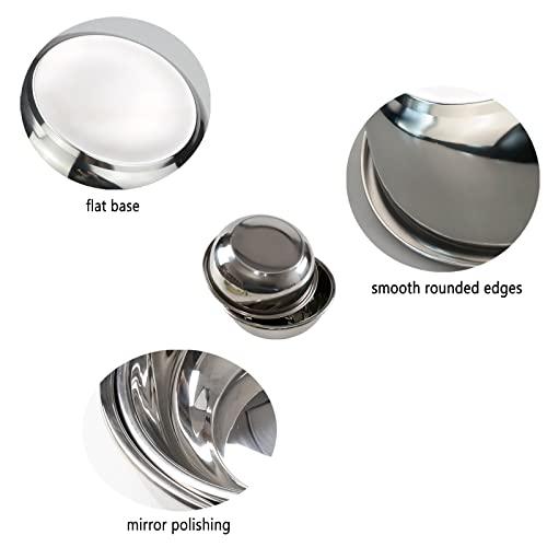 Innouse 4 Packs Stainless Steel Mixing Bowls, Metal Kitchen Prep Bowls - CookCave