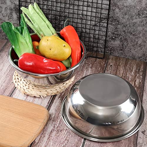 Innouse 4 Packs Stainless Steel Mixing Bowls, Metal Kitchen Prep Bowls - CookCave
