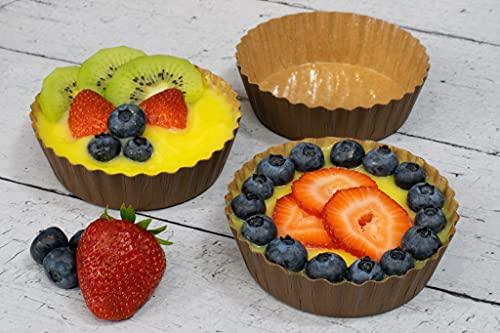 JA Kitchens Ridged Paper Coated Baking Cup - Sturdy for Baking and Serving (70) - CookCave