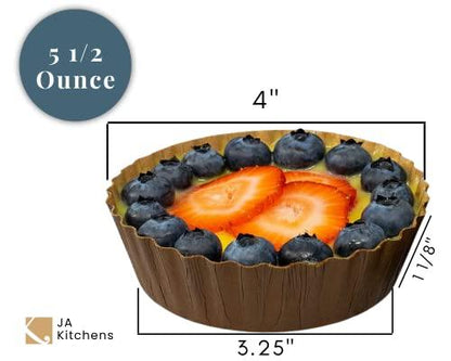 JA Kitchens Ridged Paper Coated Baking Cup - Sturdy for Baking and Serving (70) - CookCave