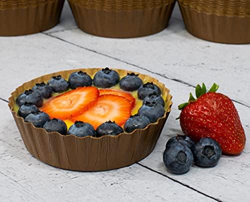 JA Kitchens Ridged Paper Coated Baking Cup - Sturdy for Baking and Serving (70) - CookCave