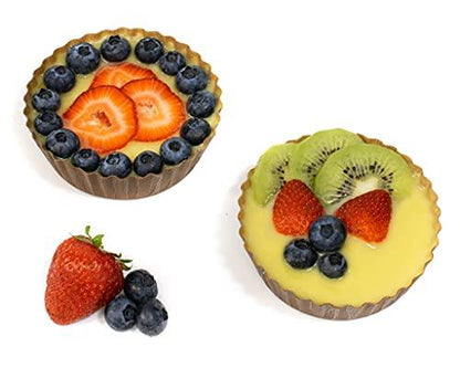 JA Kitchens Ridged Paper Coated Baking Cup - Sturdy for Baking and Serving (70) - CookCave