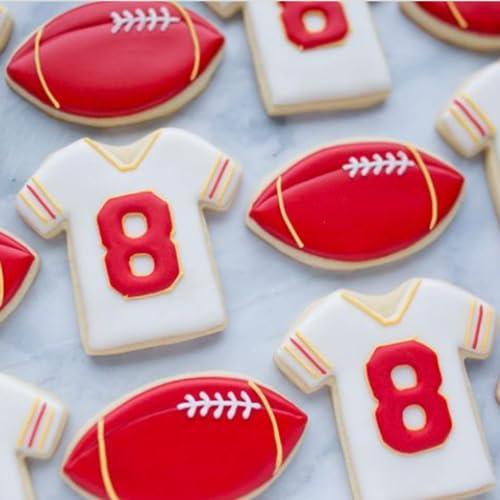 JOB JOL Cookie Cutters 2 PCS, Football Cookie Cutters, 3.5'' - CookCave