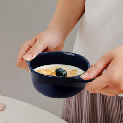 Jucoan 4 Pack Porcelain Ramekins with Lid, 8 oz Round Souffle Creme Brulee Dishes, Mini Casserole Dish for Baking, Oven Safe, 4 Colors - CookCave