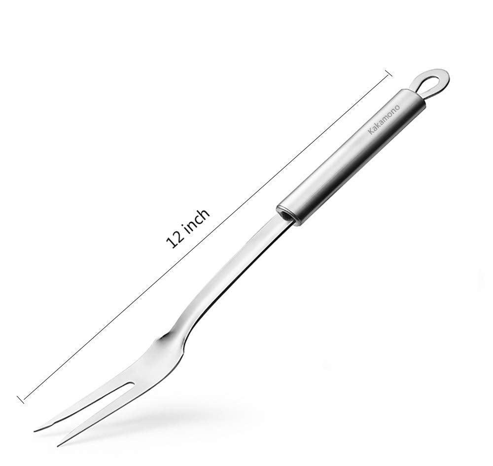 Kakamono Carving Fork Stainless Steel Barbecue Meat Forks BBQ Kitchen Tool (12 Inch) - CookCave