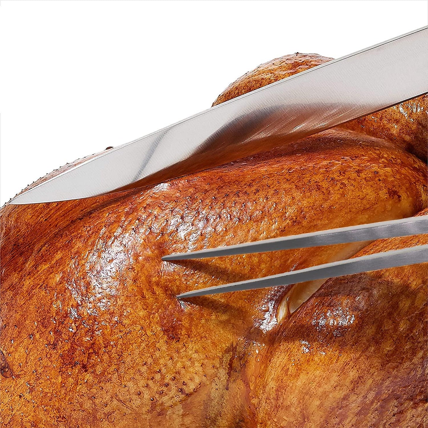 Kaycrown Stainless Steel Carving Fork For Meat Cook Forks Meat Fork BBQ Fork Barbecue Tools Carving Meat Fork Pasta Fork With Comfortable Handle - CookCave