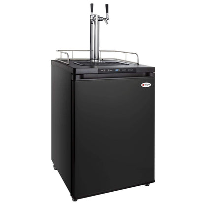 Kegco K309B-1 Kegerator Black, 2 Faucet - CookCave