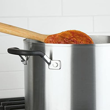 KitchenAid Stainless Steel Stockpot with Measuring Marks and Lid, 8 Quart, Brushed Stainless Steel - CookCave