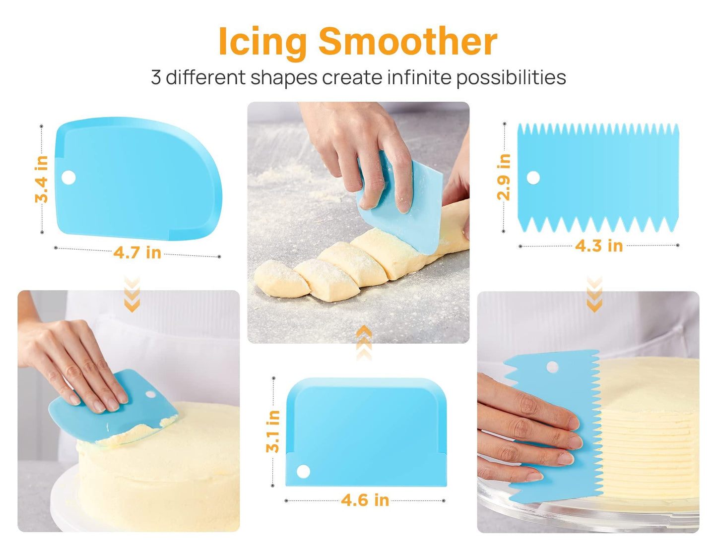 Kootek 32-Piece Piping Bags and Tips Set with 24 Icing Piping Tips, 2 Reusable Pastry Bags 12 Inch, Reusable Piping Icing Bags and Tips, Cake Decorating Kit for Frosting Cookie, Cupcake - CookCave