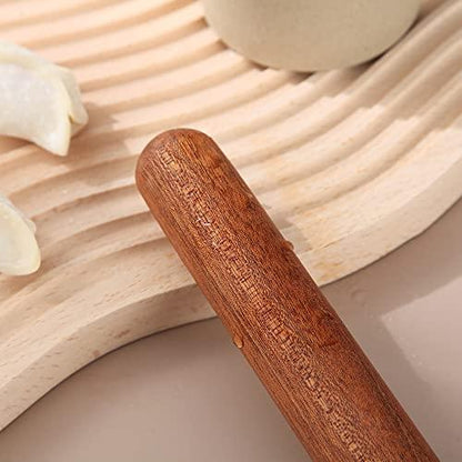 Kyraton Rolling Pin for Baking, Wood Dough French Pizza Dough Roller, Dumpling Pin for Pie Cookie (7.9-Inch) - CookCave