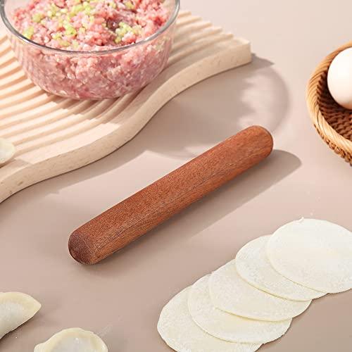 Kyraton Rolling Pin for Baking, Wood Dough French Pizza Dough Roller, Dumpling Pin for Pie Cookie (7.9-Inch) - CookCave