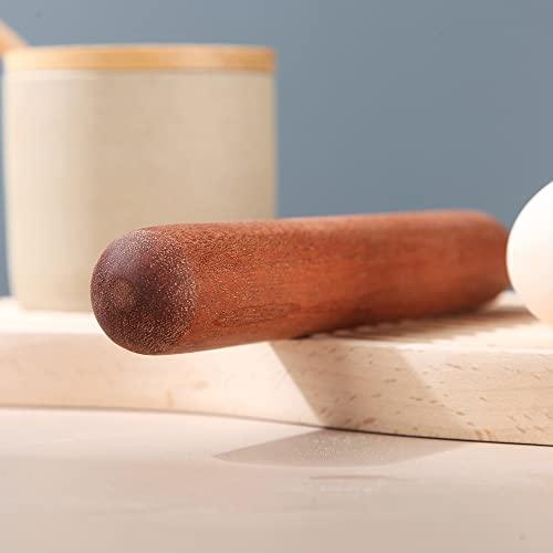 Kyraton Rolling Pin for Baking, Wood Dough French Pizza Dough Roller, Dumpling Pin for Pie Cookie (7.9-Inch) - CookCave