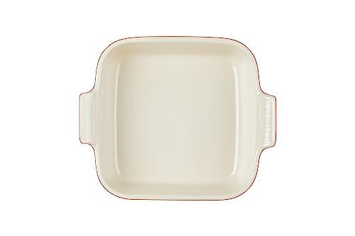 Le Creuset Stoneware Heritage Square Dish, 3 qt. (9"), Cerise - CookCave