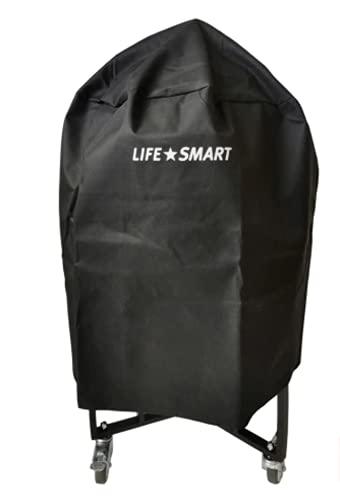 Lifesmart 19 inch Kamado Ceramic Charcoal Grill, Blue - CookCave