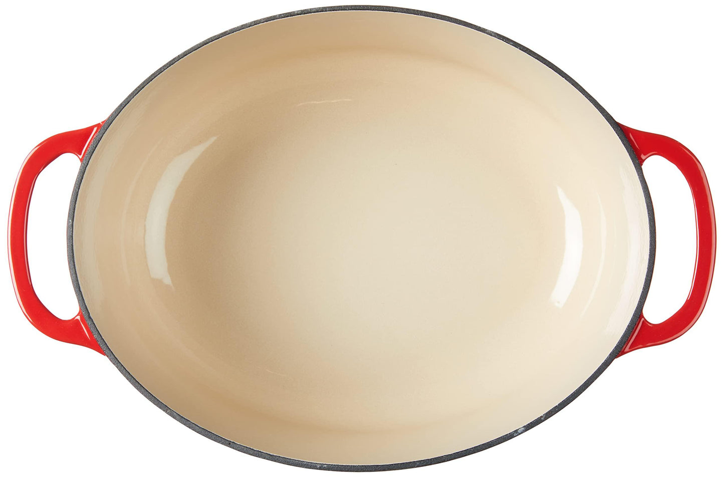 Lodge 7 Quart Enameled Cast Iron Dutch Oven with Lid – Dual Handles – Oven Safe up to 500° F or on Stovetop - Use to Marinate, Cook, Bake, Refrigerate and Serve – Red - CookCave