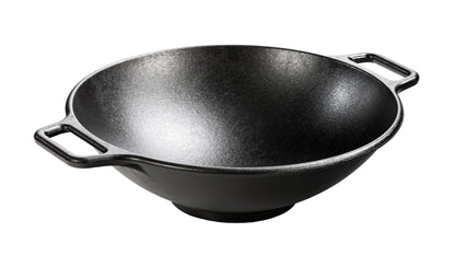 Lodge BOLD 14 Inch Seasoned Cast Iron Wok; Design-Forward Cookware - CookCave
