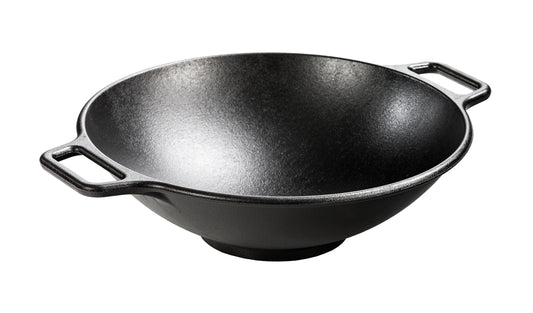 Lodge BOLD 14 Inch Seasoned Cast Iron Wok; Design-Forward Cookware - CookCave