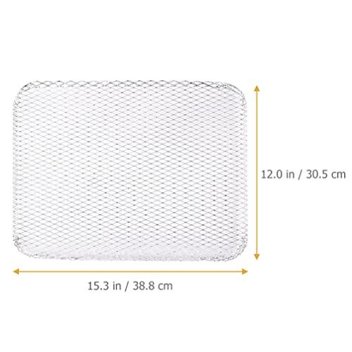 Luxshiny BBQ Grill Mesh Mat: 10Pcs Disposable Aluminum Grill Topper Broiler Net Pans Non-Stick Cooking Grid Grates Pad Baking Tools for Outdoor Camping Barbeque Picnics Backpacking Backyards - CookCave