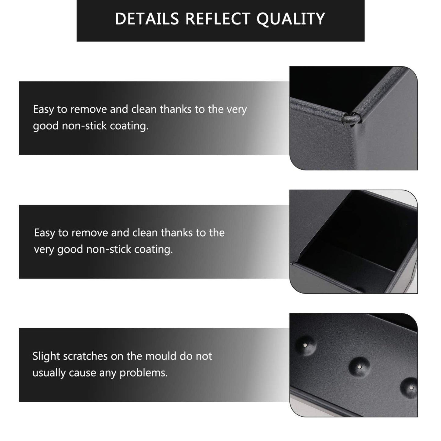 Luxshiny Pullman Baking Pan Bread Tin Loaf Pan With Lid Black Loaf Pan Non- Stick Loaf Pan Toast Bread Bakeware Bread Toast For Oven Baking 750g Pullman Baking Pan Bread Baking Tray - CookCave