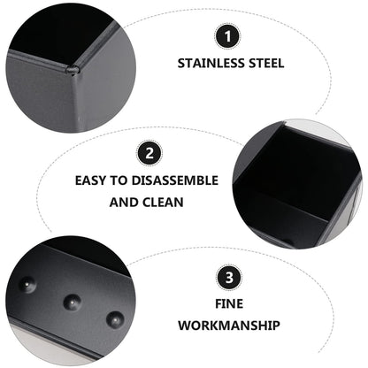 Luxshiny Pullman Baking Pan Bread Tin Loaf Pan With Lid Black Loaf Pan Non- Stick Loaf Pan Toast Bread Bakeware Bread Toast For Oven Baking 750g Pullman Baking Pan Bread Baking Tray - CookCave