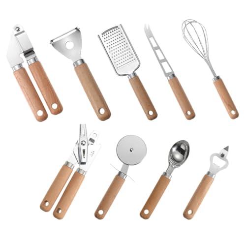 MAGICLULU 1 Set 9pcs Baking Tool Set Cookware Kitchen Gadgets Hand Tools Silicone Baking Pan Pasta Spoon Silicone - CookCave