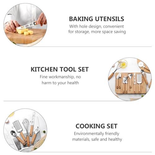 MAGICLULU 1 Set 9pcs Baking Tool Set Cookware Kitchen Gadgets Hand Tools Silicone Baking Pan Pasta Spoon Silicone - CookCave
