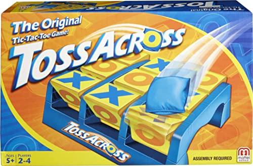Mattel Games Toss Across Game, Tic Tac Toe Outdoor Game, Original Bean Bag Tossing Action for Kids and Adults - CookCave