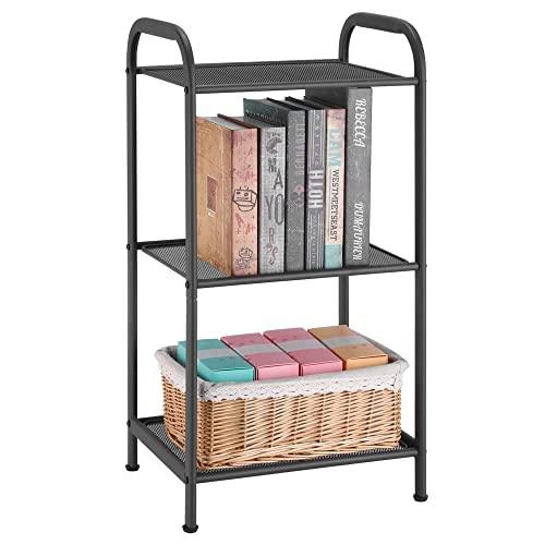 MAX Houser Storage Rack with Shelf,Industrial Style Extendable Plant Stand, Standing Shelf Units for Kitchen, Bathroom, Office,Living Room, Balcony, Kitchen (Charcoal Gray, 3 Tier) - CookCave