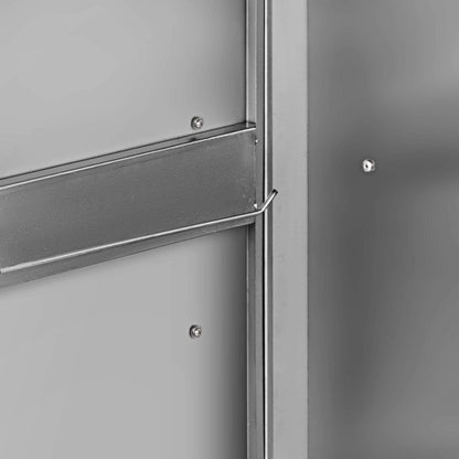 Mophorn Outdoor Kitchen Door Drawer Combo 32.5" W x 21.6" H x 20.5''D, Access Door/Double Drawers with Paper Towel Rack, BBQ Island Drawers with Stainless Steel Handles for Outdoor Kitchen - CookCave