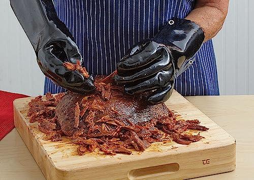 Mr. Bar-B-Q 40111Y Insulated BBQ Gloves | Waterproof Grilling Gloves | Light & Flexible Rubber Gloves | Soft Lining for Added Comfort - CookCave