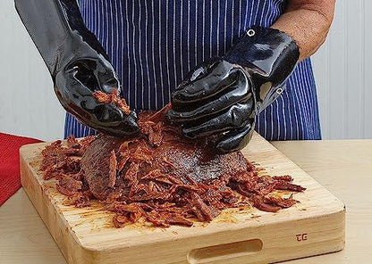 Mr. Bar-B-Q 40111Y Insulated BBQ Gloves | Waterproof Grilling Gloves | Light & Flexible Rubber Gloves | Soft Lining for Added Comfort - CookCave