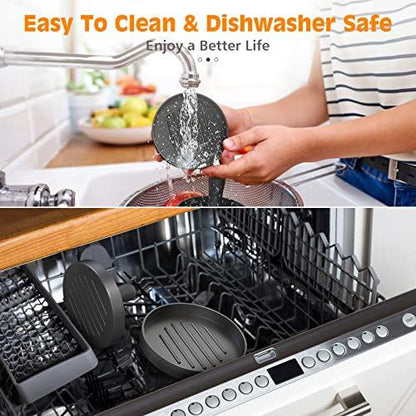 Naitesen Hamburger Press Patty Maker Burger Patty Maker Non-Stick Burger Smasher Cooking Gadgets for Kitchen Baking - CookCave