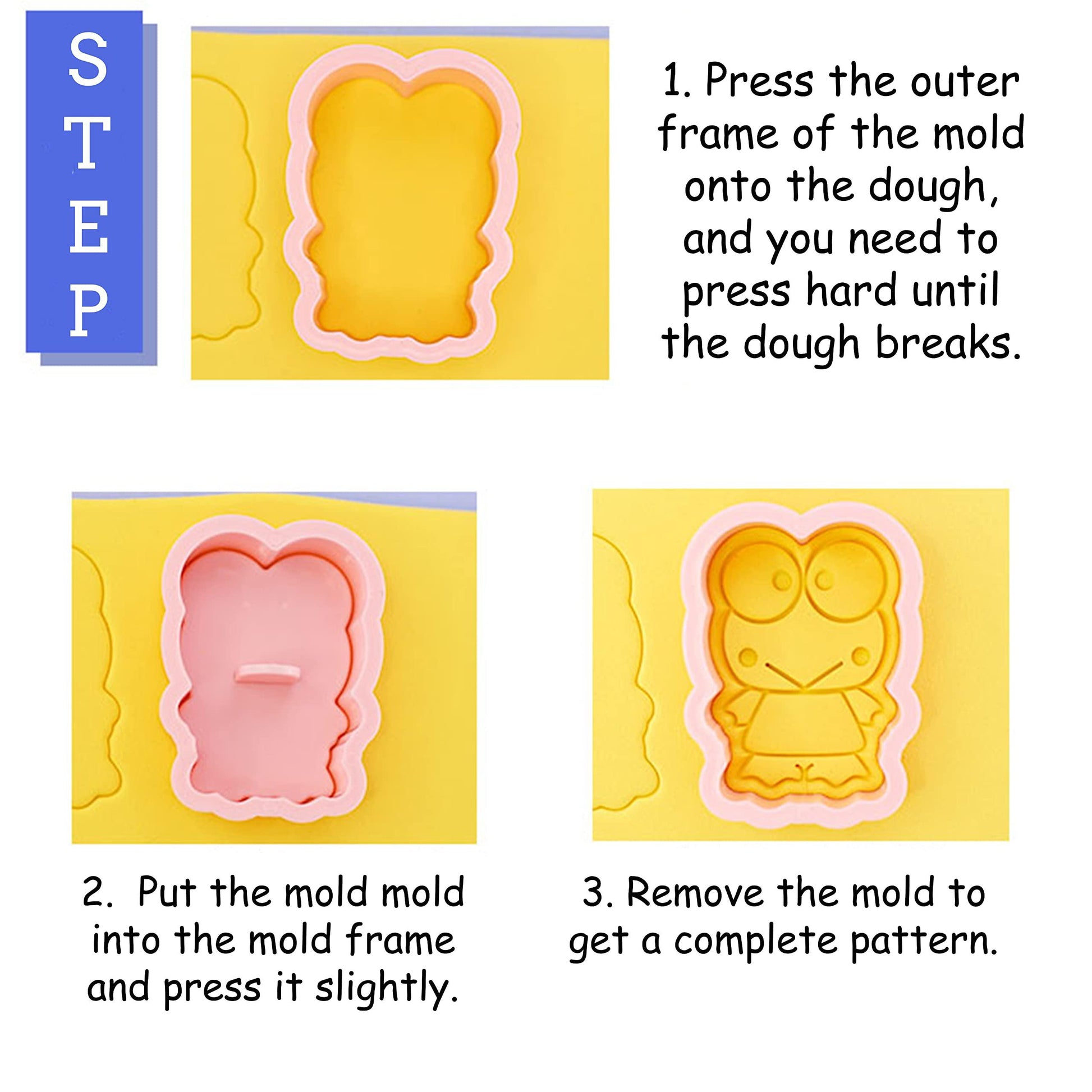 New Cartoon Cookie Cutter Set -8 Piece - Stamped Embossed Molds for Cake Kids Birthday Party（A Size） - CookCave