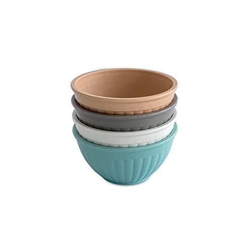 Nordic Ware Mini Prep and Serve Mixing Bowls Set, 4-Piece, Earth-Tones - CookCave