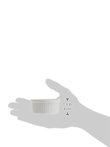 Norpro 3oz/90ml Porcelain Ramekins, Set of 6, One Size, White - CookCave