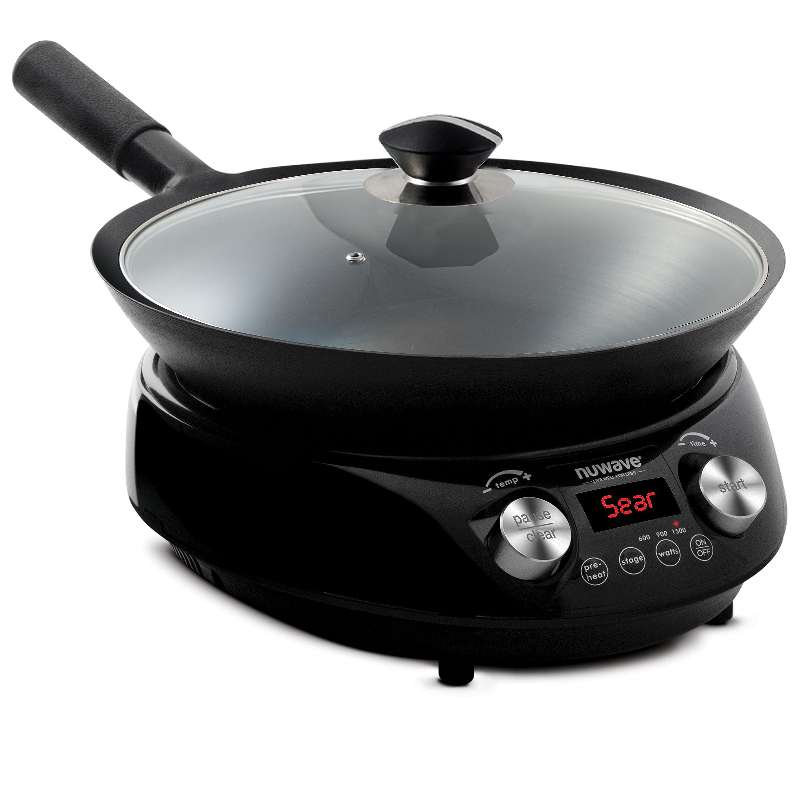 Nuwave Mosaic Induction Wok, Precise Temp Controls from 100°F to 575°F ...