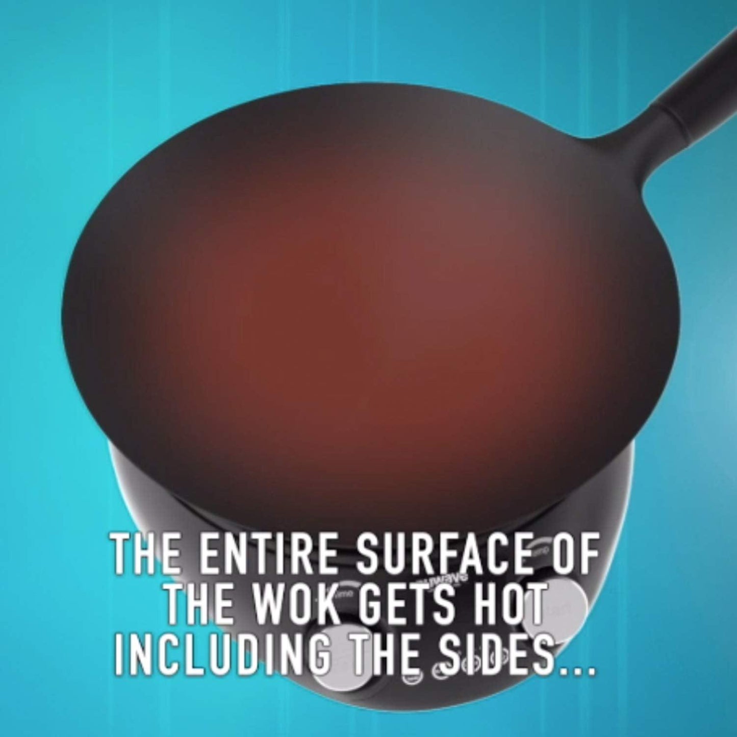 Nuwave Mosaic Induction Wok, Precise Temp Controls from 100°F to 575°F in 5°F, Wok Hei, Infuse Complex Charred Aroma & Flavor, 3 Watts 600, 900 & 1500, Authentic 14-inch Carbon Steel Wok Included - CookCave