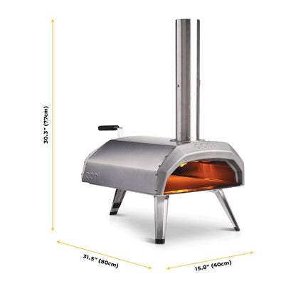 Ooni Karu 12 Multi-Fuel Outdoor Pizza Oven – Portable Wood Fired and Gas Pizza Oven – Outdoor Cooking Pizza Maker - Pizza Oven For Authentic Stone Baked Pizzas - Countertop Pizza Oven - CookCave