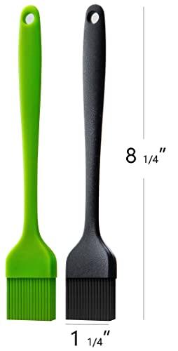 Ortarco Silicone Basting Pastry Brush for Baking Cooking Bbq Grill Spread Oil Butter Sauce 2 Pack - CookCave