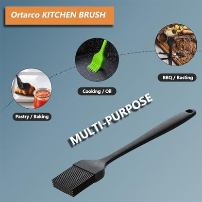 Ortarco Silicone Basting Pastry Brush for Baking Cooking Bbq Grill Spread Oil Butter Sauce 2 Pack - CookCave