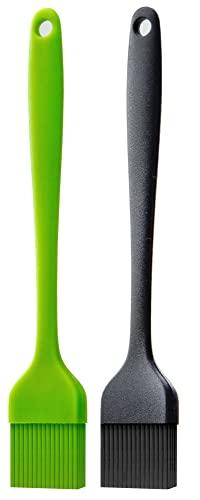 Ortarco Silicone Basting Pastry Brush for Baking Cooking Bbq Grill Spread Oil Butter Sauce 2 Pack - CookCave