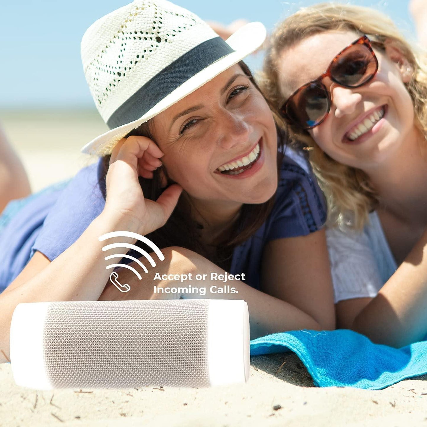 Outdoor Wireless Speaker with 10 Hour Playtime - IP66 Waterproof, Dustproof, Weatherproof Light Up Bluetooth Speaker with LED Lights and Adjustable Stake Height for Use As Outdoor Speaker - CookCave