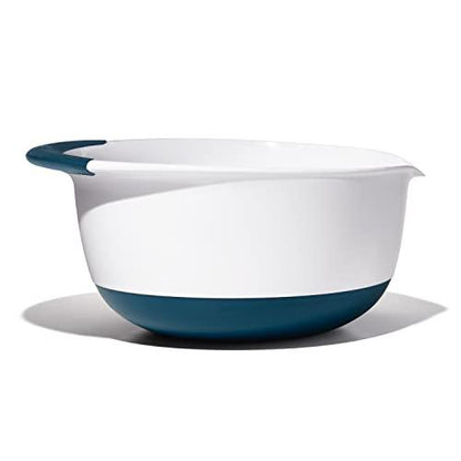 OXO Plastic Good Grips 3-Piece Mixing Bowl Set with Red/Green/Blue Handles - CookCave