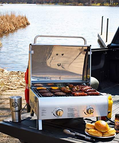 Pit Boss Grills 75275 Stainless Steel Two-Burner Portable Grill - CookCave