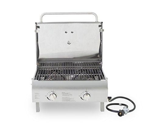 Pit Boss Grills 75275 Stainless Steel Two-Burner Portable Grill - CookCave