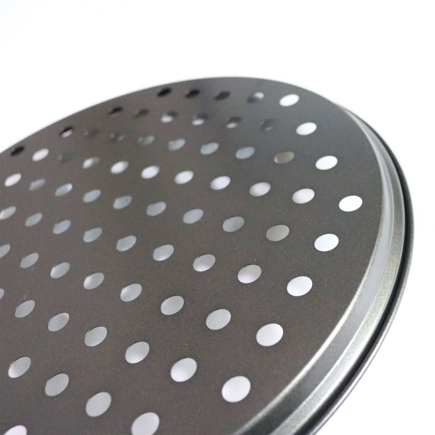 Pizza Pan for Oven, 12 inch Nonstick Pizza Pans, Carbon Steel Pizza Pan with Holes, Pizza Baking Pan for Oven Baking Supplies, for Home Baking Kitchen Oven Restaurant - CookCave