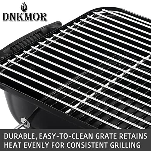 Portable Charcoal Grill, Tabletop Outdoor Barbecue Smoker, Small BBQ Grill for Outdoor Cooking Backyard Camping Picnics Beach by DNKMOR RED - CookCave