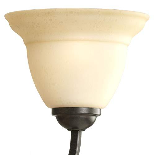 Progress Lighting P4417-77 6-Light Two-Tier Torino Chandelier, Forged Bronze - CookCave