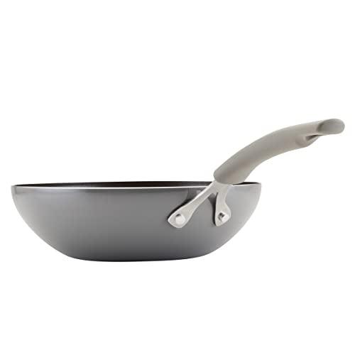 Rachael Ray Cook + Create Nonstick Stir Fry Pan/Wok, 10.5 Inch, Gray - CookCave