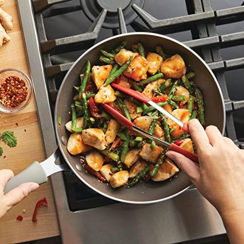 Rachael Ray Cook + Create Nonstick Stir Fry Pan/Wok, 10.5 Inch, Gray - CookCave